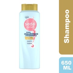 SEDAL - Shampoo Ácido Hialurónico y Vitamina A de 650 mL