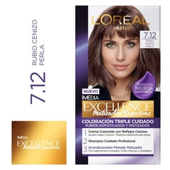 EXCELLENCE - Tinte para cabello 7.12 Rubio Cenizo Perla Excellence 162.5 mL