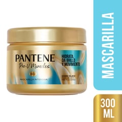 PANTENE - Mascarilla Capilar Pantene Miracles Hidratante Brillo 300 mL
