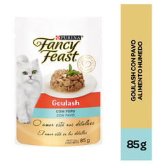 FANCY FEAST - Comida para gatos Goulash de pavo de 85 g