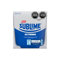 SUBLIME - Chocolate Sublime Extremo Con Leche Maní 50g