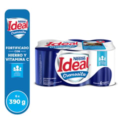 IDEAL - Six Pack Mezcla Láctea Ideal Cremosita Lata 390g