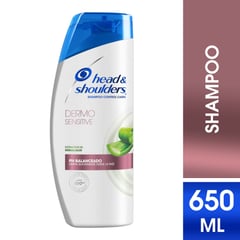 HEAD AND SHOULDERS - Shampoo Dermo Sensitive Extractos de Sábila Aloe Control Caspa Head & Shoulders  650 mL