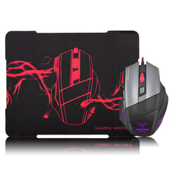 MICRONICS - Kit Mouse y Pad Gamer Btn Turbo Fire