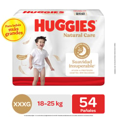 HUGGIES - Pañal Natural Care Talla XXXG Huggies 54 Unidades