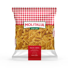 MOLITALIA - Fideo Tornillo Pasta Corta 235 g