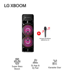 LG - Torre de sonido XBOOM RNC9 Multi-Bluetooth Karaoke Star