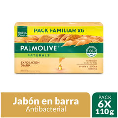 PALMOLIVE - Jabón en Barra Palmolive  Avena y Azúcar  6 x 110 g