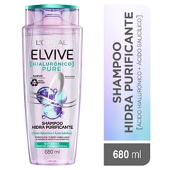 ELVIVE - Shampoo Loreal Paris Elvive Hialurónico Pure 680  ml