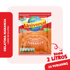 UNIVERSAL - Gelatina Universal Naranja 130 g