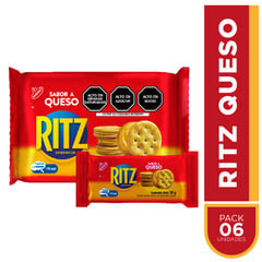 RITZ - Galletas Saladas Ritz sabor Queso paquete 6und 180 g