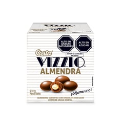 COSTA - Almendra Vizzio Chocolate Con Leche 21 g Caja x 10 Unidades