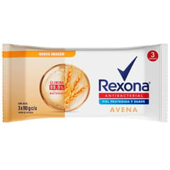 REXONA - JABON TDOR ANTIBACTERIAL AVENA X 110GX3UND