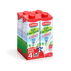 LAIVE - Fourpack Leche Light Sin Lactosa x 946 mL