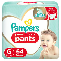 PAMPERS - Pañales Pampers Premium Care Pants Talla G 64 Unidades