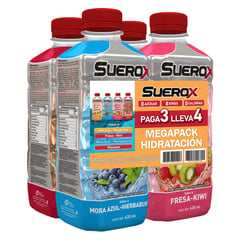 SUEROX - Four Pack Rehidratante Surtido 630 mL