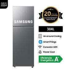 SAMSUNG - Refrigeradora Samsung 304Lt All Around Cooling RT31DG5120S9PE Inox