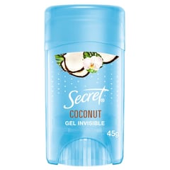 SECRET - Desodorante Antitranspirante Secret en Gel Invisible Coco 45 g