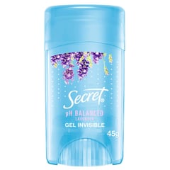 SECRET - Desodorante Antitranspirante Secret en Gel Invisible pH Balanced Lavender 45 g
