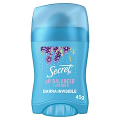 SECRET - Desodorante Antitranspirante Secret en barra invisible pH Balanced Lavanda 45 g