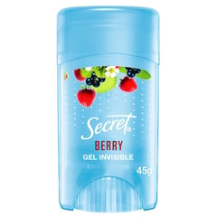 SECRET - Desodorante Antitranspirante Secret en Gel Invisible Berry 45 g