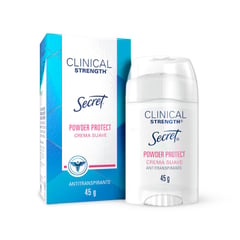 SECRET - Desodorante Antitranspirante Secret Clinical Strength Powder Protect en Crema 45 g
