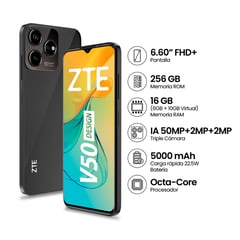 ZTE - Smartphone Zte V50 Design 6Gb 256Gb Negro