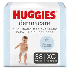 HUGGIES - Pañal Dermacare Xg Huggies Bolsa 38 und