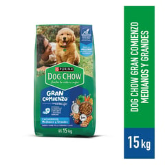DOG CHOW - Dog Chow Alimento Cachorros Gran Comienzo Med/Gran 15Kg