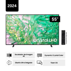 SAMSUNG - Televisor Samsung 55" Crystal UHD Tizen Os Smart UN55DU8000GXPE